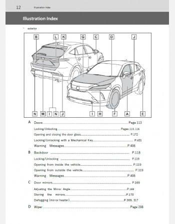 toyota harrier hybrid 2024-2025 owners manual